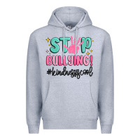 Heather Grey stop bullying kindness is cool Premium Hoodie - MaliasSmallBusiness