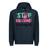 Navy stop bullying kindness is cool Premium Hoodie - MaliasSmallBusiness