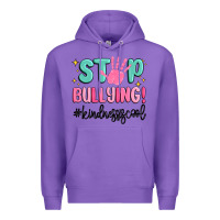 Purple stop bullying kindness is cool Premium Hoodie - MaliasSmallBusiness