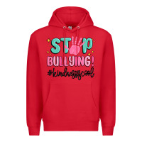 Red stop bullying kindness is cool Premium Hoodie - MaliasSmallBusiness
