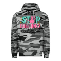 Slate Camo stop bullying kindness is cool Premium Hoodie - MaliasSmallBusiness