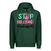 Sports Green stop bullying kindness is cool Premium Hoodie - MaliasSmallBusiness