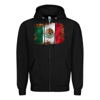 Black mexican and leopard flag Zipper Hoodie - CTS Tumbler Store