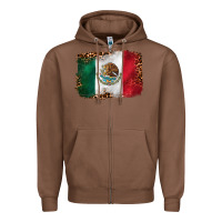 Chestnut mexican and leopard flag Zipper Hoodie - CTS Tumbler Store