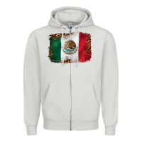 Dove Grey mexican and leopard flag Zipper Hoodie - CTS Tumbler Store