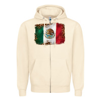 Sandshell mexican and leopard flag Zipper Hoodie - CTS Tumbler Store
