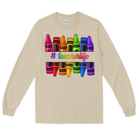 Mushroom teacher life crayons Long Sleeve Tee - texasbilliewilder