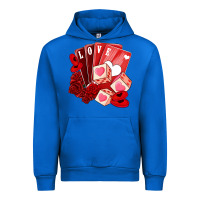 Cobalt valentines day feeling lucky Urban Hoodie - NancyCooperArtShop