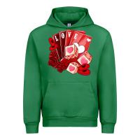 Emerald valentines day feeling lucky Urban Hoodie - NancyCooperArtShop