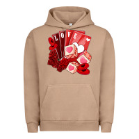 Pigment Burro valentines day feeling lucky Urban Hoodie - NancyCooperArtShop