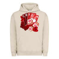 Pigment French Oak valentines day feeling lucky Urban Hoodie - NancyCooperArtShop