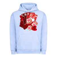 Pigment Grape Ice valentines day feeling lucky Urban Hoodie - NancyCooperArtShop