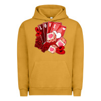 Pigment Peanut Butter valentines day feeling lucky Urban Hoodie - NancyCooperArtShop