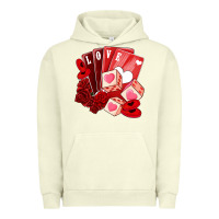 Pigment Pistachio valentines day feeling lucky Urban Hoodie - NancyCooperArtShop