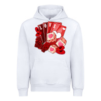 White valentines day feeling lucky Urban Hoodie - NancyCooperArtShop