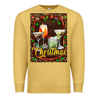 Antique Gold cocktail set for Christmas Premium Sweatshirt - AdoDesignShop