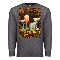 Charcoal Heather cocktail set for Christmas Premium Sweatshirt - AdoDesignShop
