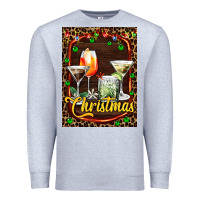 Heather Grey cocktail set for Christmas Premium Sweatshirt - AdoDesignShop