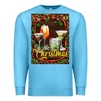 Ocean Blue cocktail set for Christmas Premium Sweatshirt - AdoDesignShop