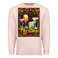 Pale Pink cocktail set for Christmas Premium Sweatshirt - AdoDesignShop