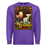 Purple cocktail set for Christmas Premium Sweatshirt - AdoDesignShop