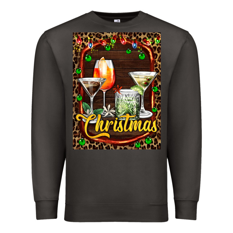Cocktail Set For Christmas Premium Sweatshirt by AdoDesignShop | Teevron