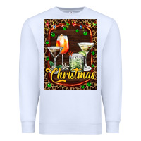 White cocktail set for Christmas Premium Sweatshirt - AdoDesignShop