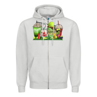 Dove Grey tennis coffee cups Zipper Hoodie - Zillion Design Studio