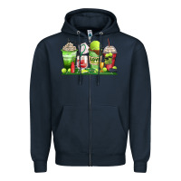 Navy tennis coffee cups Zipper Hoodie - Zillion Design Studio