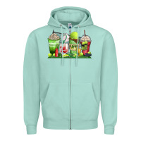 Seafoam tennis coffee cups Zipper Hoodie - Zillion Design Studio