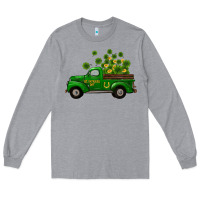 Heather Grey st patricks truck shamrock horseshoe gold Long Sleeve Tee - RanaPortraitStore