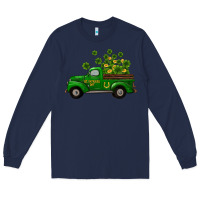 Navy st patricks truck shamrock horseshoe gold Long Sleeve Tee - RanaPortraitStore