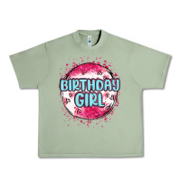 Oil Green birthday girl Urban Heavy Tee - MaliasSmallBusiness