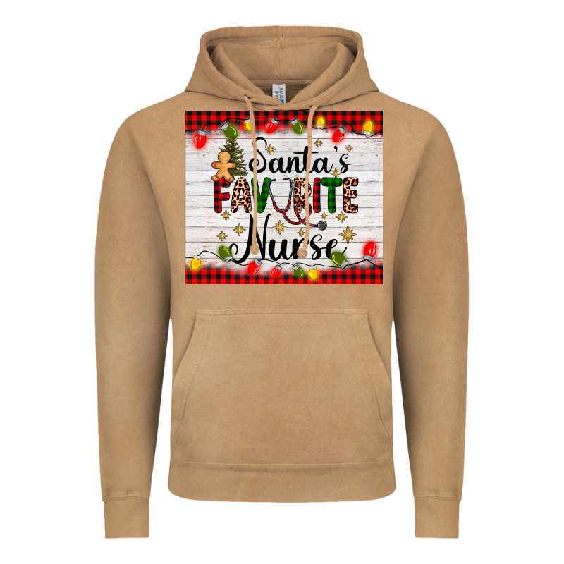 Santa's Favorite Nurse Vintage Hoodie by AdoDesignShop | Teevron