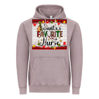 Vintage Zinc santa's favorite nurse Vintage Hoodie - AdoDesignShop