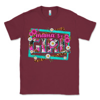 Burgundy mamas girl Classic Tee - texasbilliewilder