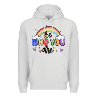 Dove Grey be who you are Premium Hoodie - MaliasSmallBusiness