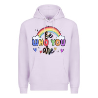 Lilac be who you are Premium Hoodie - MaliasSmallBusiness