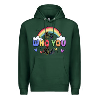 Sports Green be who you are Premium Hoodie - MaliasSmallBusiness