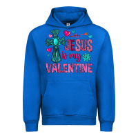 Cobalt jesus is my valentine Urban Hoodie - NancyCooperArtShop