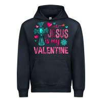 Navy jesus is my valentine Urban Hoodie - NancyCooperArtShop