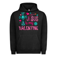 Pigment Black jesus is my valentine Urban Hoodie - NancyCooperArtShop