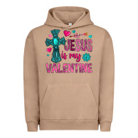 Pigment Burro jesus is my valentine Urban Hoodie - NancyCooperArtShop