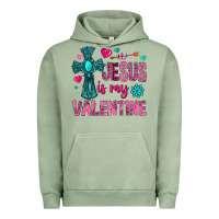 Pigment Oil Green jesus is my valentine Urban Hoodie - NancyCooperArtShop