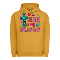 Pigment Peanut Butter jesus is my valentine Urban Hoodie - NancyCooperArtShop