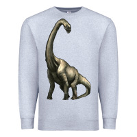 Heather Grey brachiosaurus Premium Sweatshirt - Artiststas