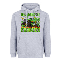 Heather Grey shamrock crusher Heavyweight Hoodie - Artiststas
