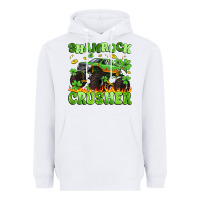 White shamrock crusher Heavyweight Hoodie - Artiststas