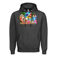 Charcoal Heather travel coffee cups Zipper Hoodie - Zillion Design Studio