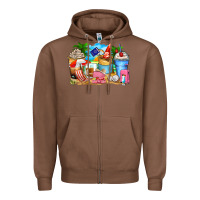 Chestnut travel coffee cups Zipper Hoodie - Zillion Design Studio